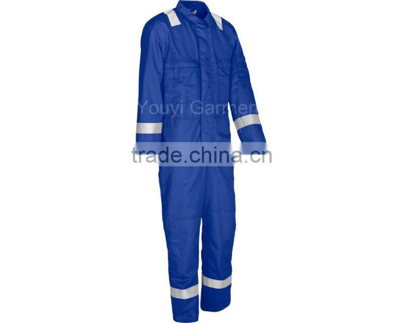 Double Safety Aramid Flame Resistant Coverall with reflective tape