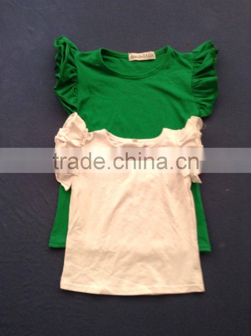100% Cotton Baby Shirt With Bubble Sleeve QL-6