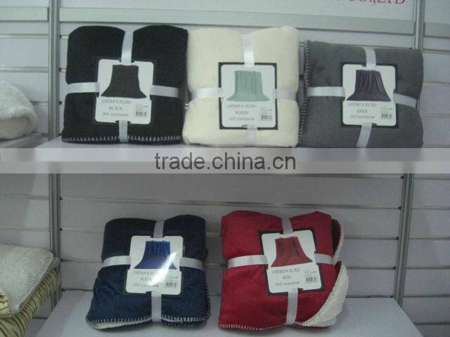 130*150cm Mink+ Sherpa Blanket(KN-BL-03)