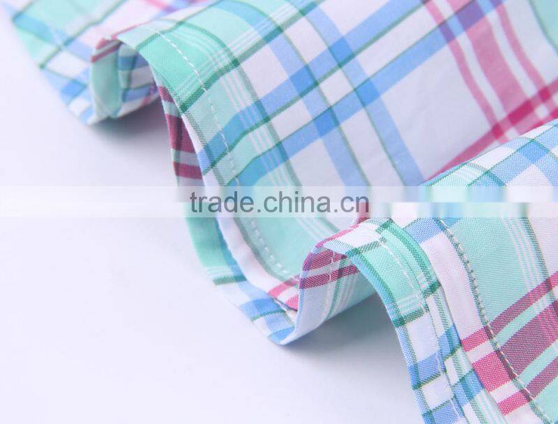 2017 latest men's plaid casual long sleeve shirt