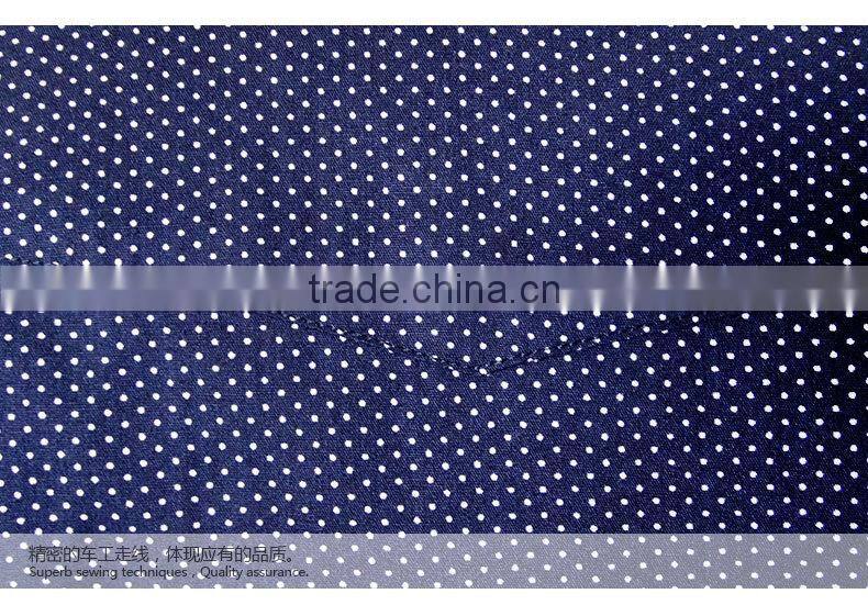 2017 navy Polka dot new pattern mens shirts for men with long sleeve