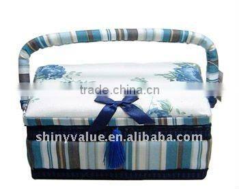 High Quality Eco-friendly Sewing Basket Bamboo Basket Factory