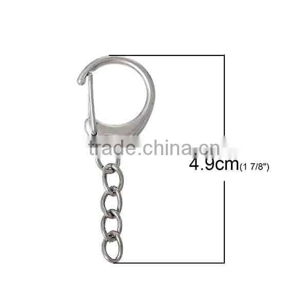 Custom Silver Tone Lobster Clasps For Key Rings Chain