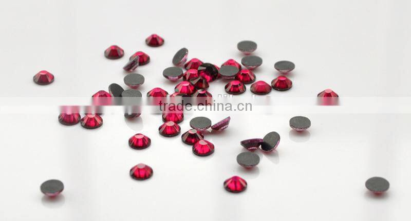 flat back glass rhinestones hot fix
