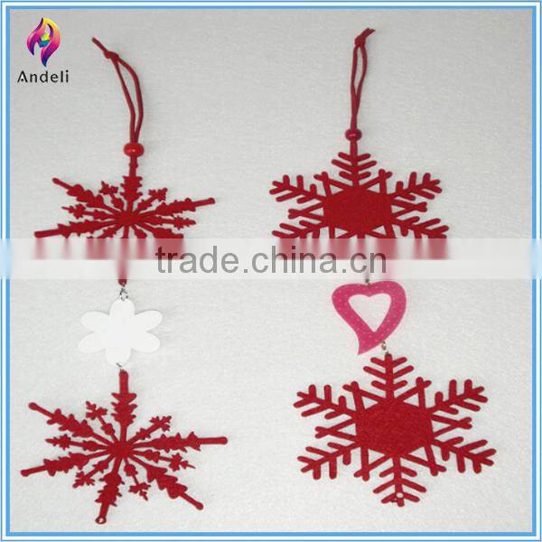 Hot Sale felt glass snowflake ornaments
