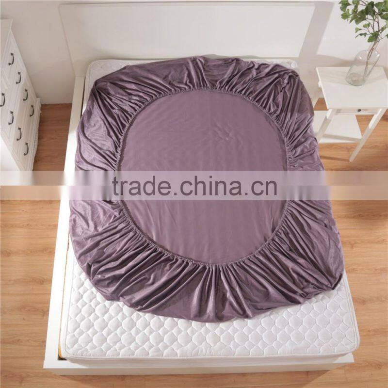 2017 NEW DESIGN SUPER SOFT MICROFIBER PURPLE 4PCS BEDDING SET