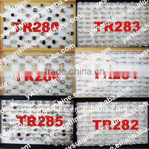 Mixed packing men's jewelry natural stone rings