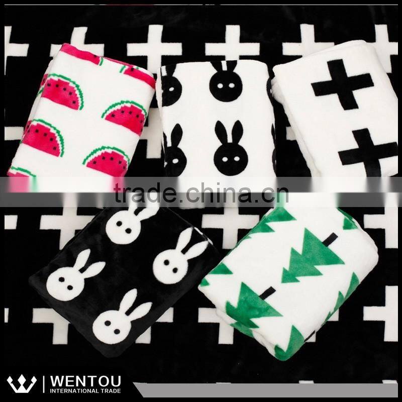 Hot Sell Cartoon Printed Baby Swaddle Blanket