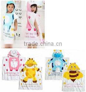 baby's cartoon animal style bathrobe Boys/girls towel cotton clothing Child Long sleeve bath baby cloak towel