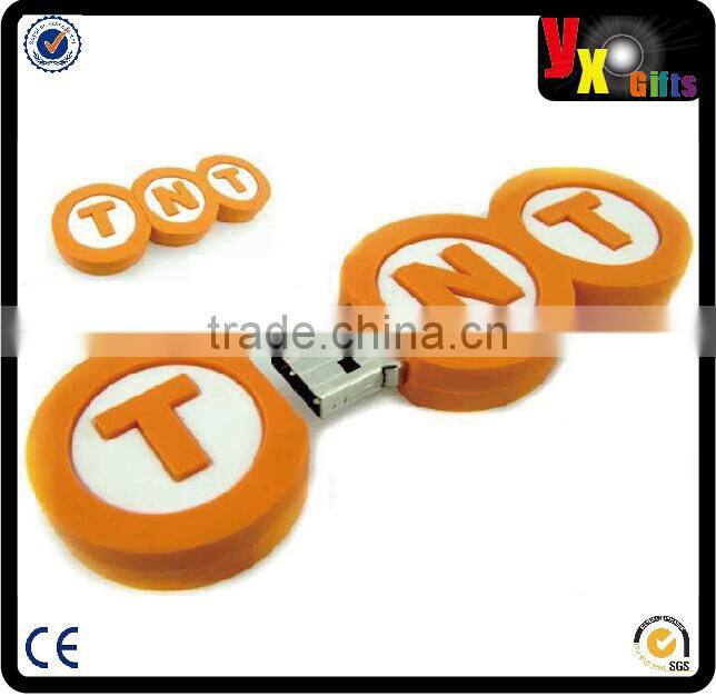 China supplier high quality custom usb flash drive , 4GB PVC bag shape USB drive