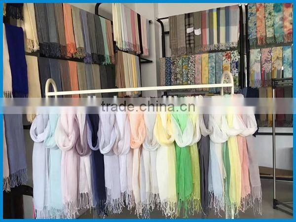 Women's fashion woven linen cotton china scarf