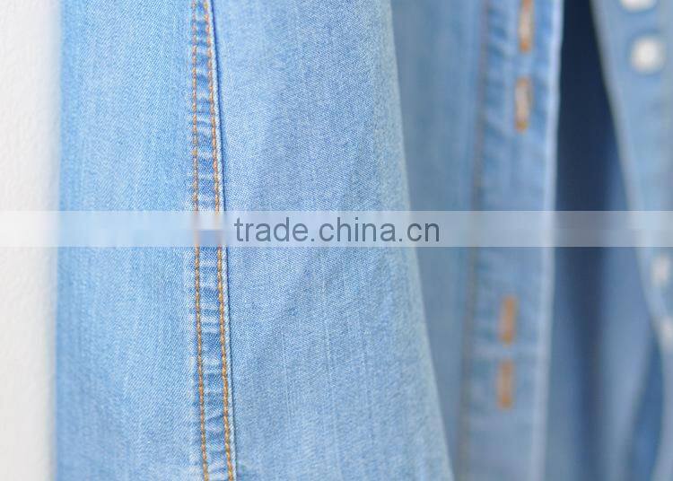 Womens 100% Cotton sleeveless Soild Oxford Blouse