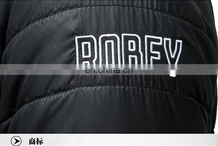 Detachable Hooded Man Goose Down Jacket for Winters