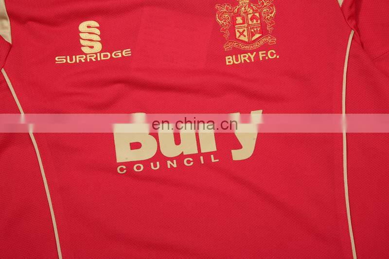 Matketing hot sale cheap red original soccer shirt