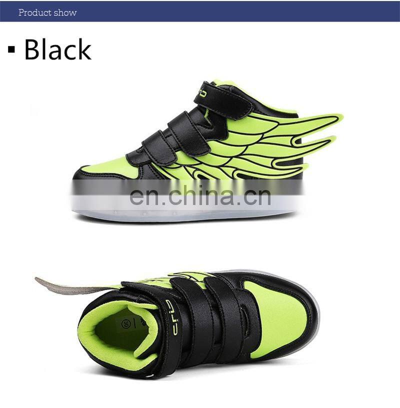 wholesale Children kid USB rechargeable LED luminous light shoes kids