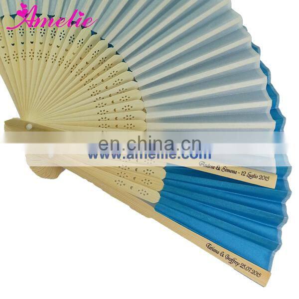 Amelie Customized Silk Hand Fan Wedding