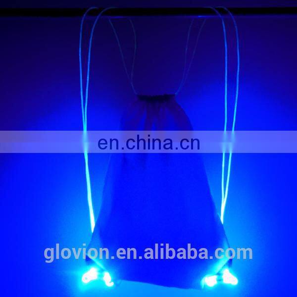 Hot selling led light backpack led safety night bag beautiful colorful bag