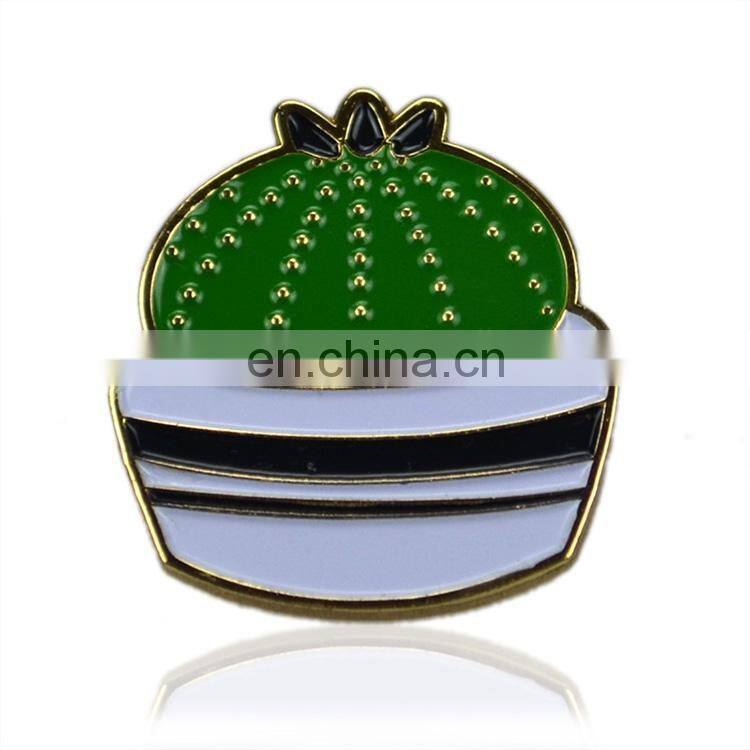 Lapel pin manufacturers china custom enamel floral flower clothing security lapel pin