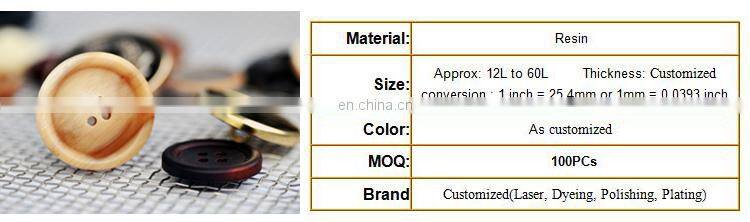 custom clear sewing resin garment plastic buttons on shirts