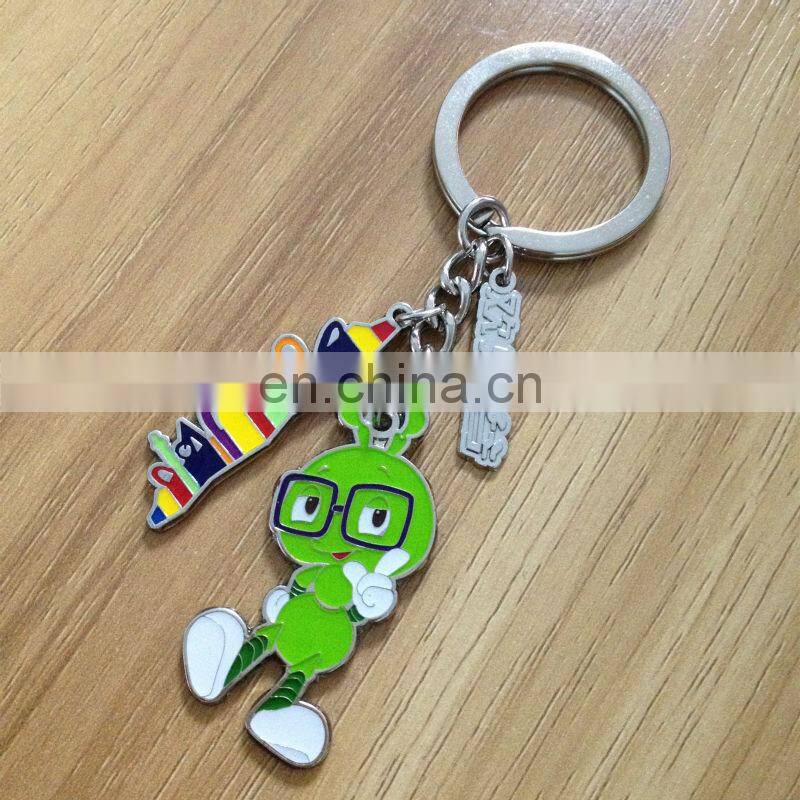 Top sales custom logo hard enamel keychain