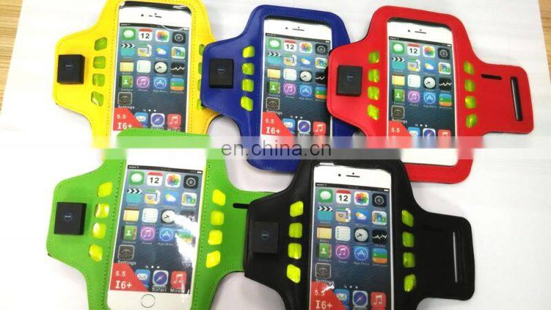 Wholesale color rubber band arm Jogging Armband For Cell Phone