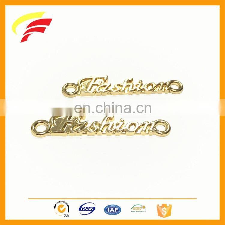 fashion zinc alloy label with custom logo for clothing F1245