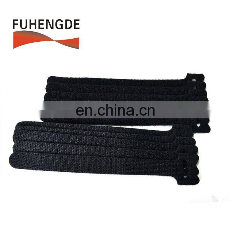 custom cable marker tidy hook and loop cable tie with label