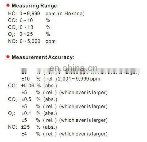 NHA - 406/506 exhaust gas analyzer automotive exhaust gas analyzer