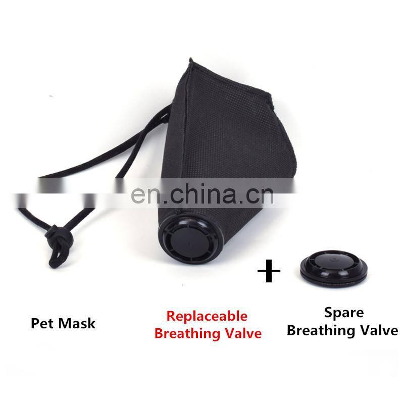 Removable Breathing Valve Breathable Pet Mask, Pet Muzzles, Pet Dust Mask