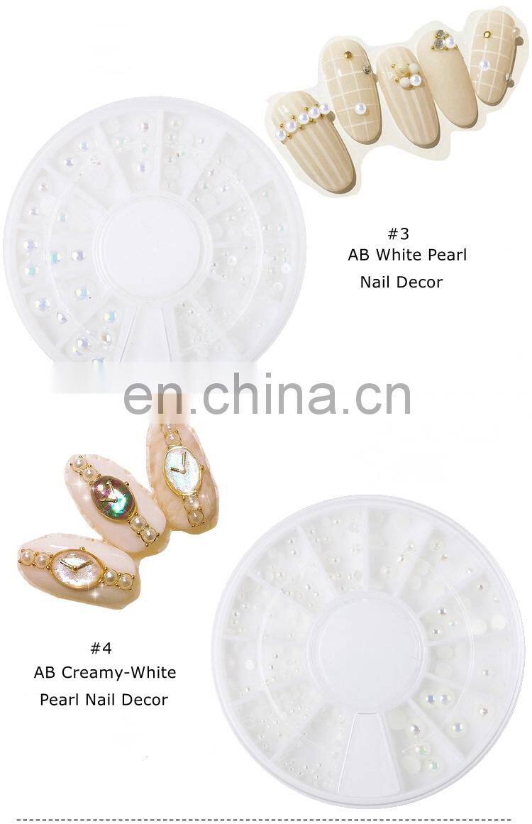 Best selling pearl beads nail art pearls with Fast delivery
