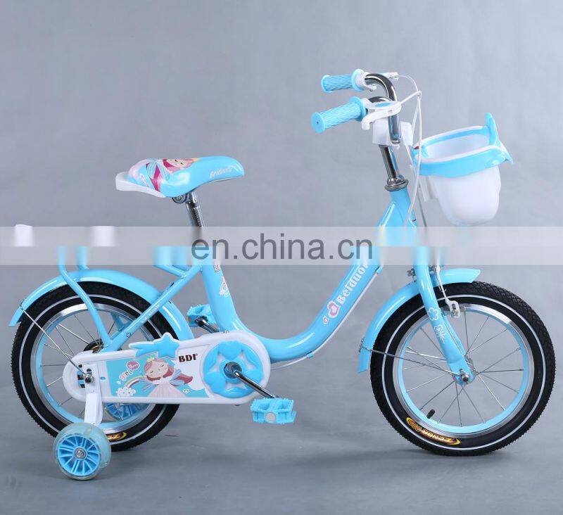 2019 fashion 12 inch kids bike with training wheel / CE standard bicycle kids for girl with light