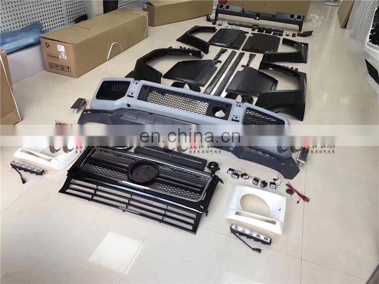 BB style body kit for Mercedes Benz G class W463 G500 G55 front bumper rear bumper wide fenders side skirts grille facelift