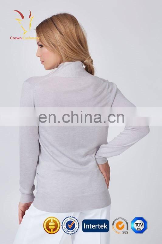 Cross Placket Winter Knit Branded Woolen Sweater Fashion Pullover