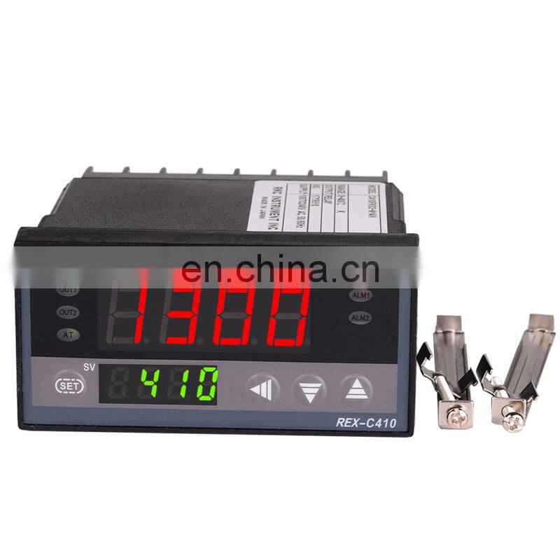 Digital PID Temp Controller REX-C410 48*96mm Horizontal, Input thermocouple K Relay Output for heat Temperature Controller