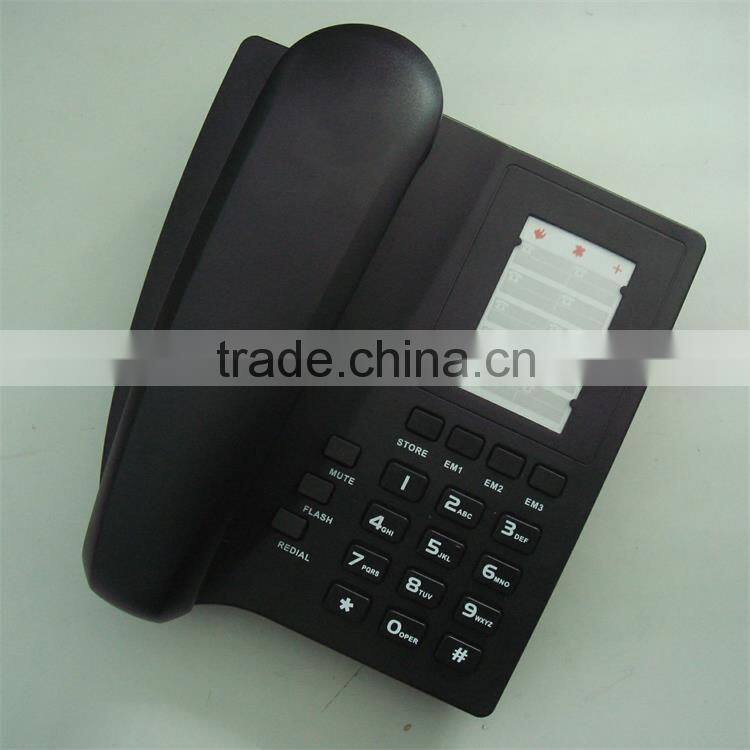 High quality desktop style speed dial 3 memories basic simple telephone