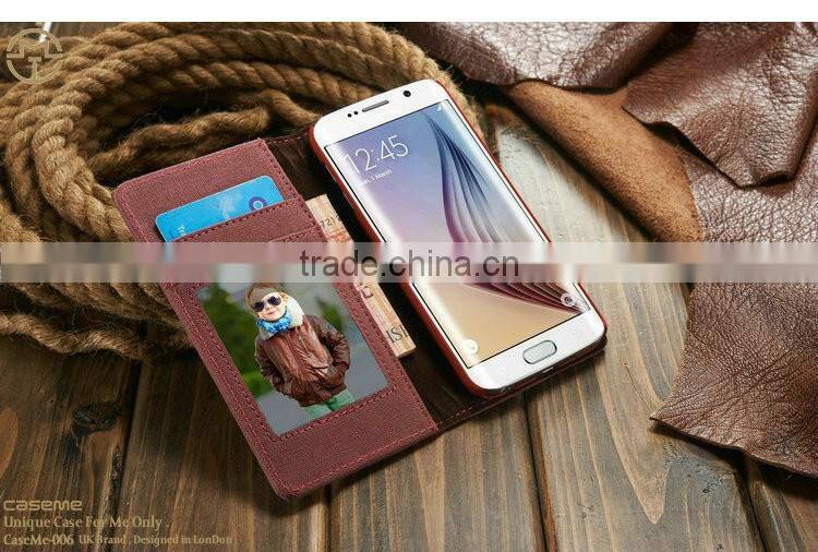 3 Card Slots Wallet Case for Samsung S6, for Samsung Galaxy S6 S7 S7 edge Cover, Accessary Cellphone Case for S6 edge