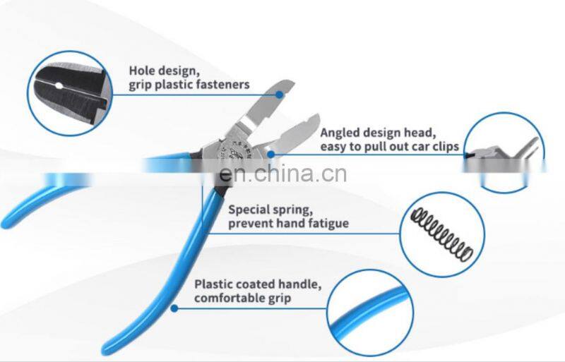 Pry Tool Multi-Function Clip Removal Tool , Diagonal Cutting Pliers Push Pin Pliers Nail Removal Tool Rivet Puller