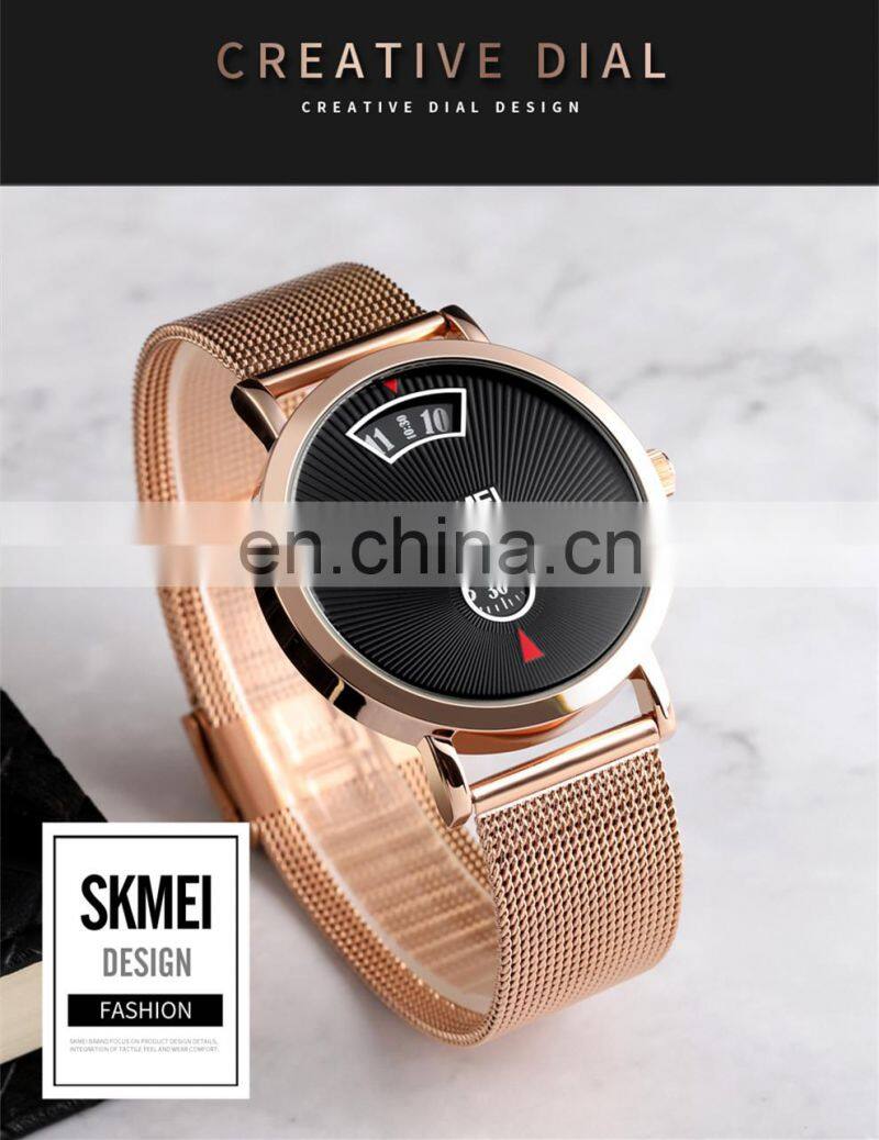 new 2019 SKMEI 1489 japan movt quartz stainless steel watches men wrist