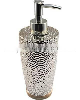 antique round mosaic soap dispenser