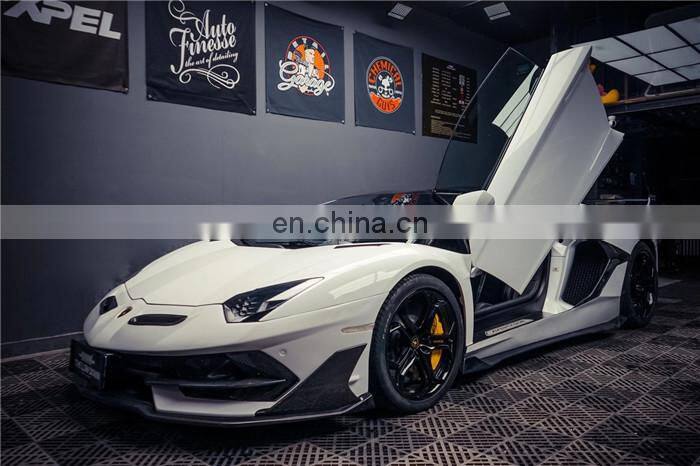 Runde SVJ Style For Lamborghini Aventador Lp700 LP720 FRP+CF Body Kit Car Front Rear Bumper Hood Spoiler Exhaust Fender