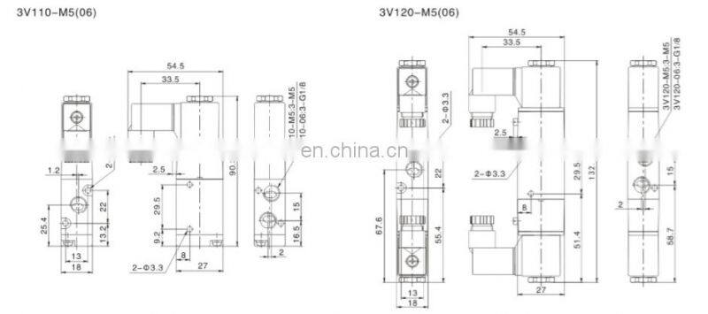 SNS 3V series solenoid valve electric 3 way control valve