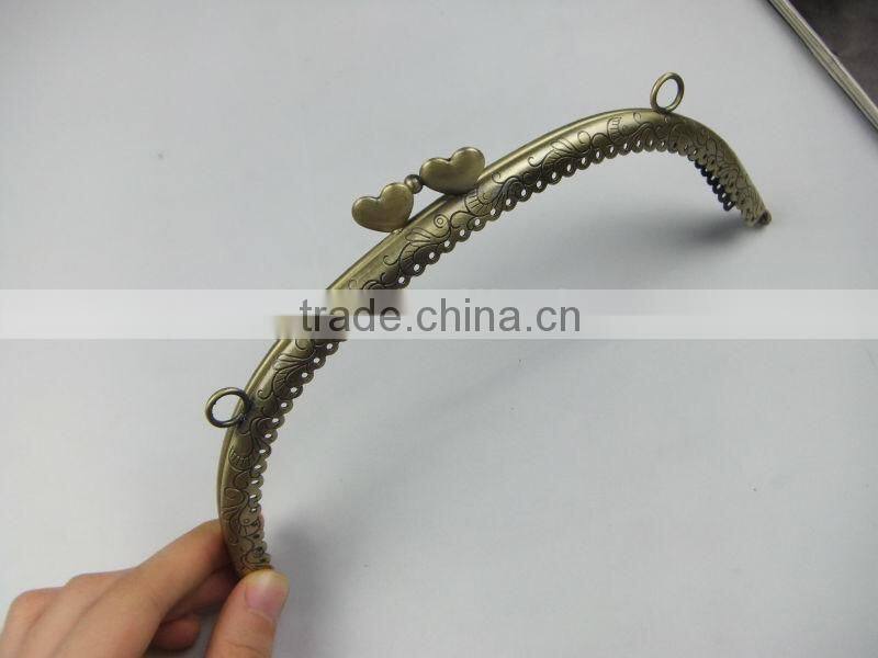 NEW!Antique Brass Metal Vintage Sewing DIY Frame China Direct Supplier Purse Frame With Clasp