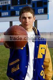 College jackets with custom student name and college logo