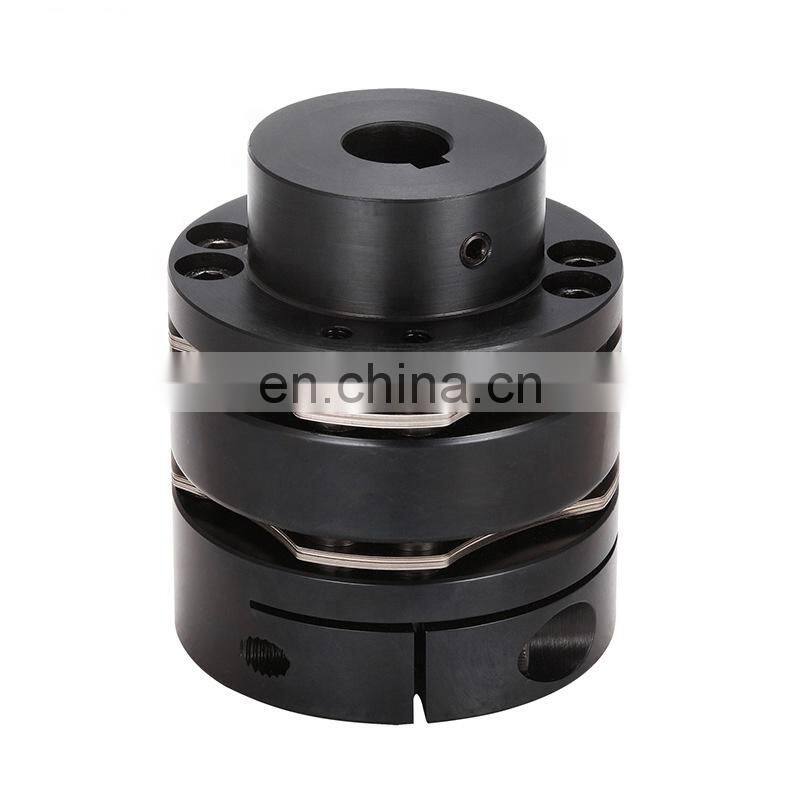 DMB series aluminum alloy high rigidity double disc with single step keyway and eight screws coupling