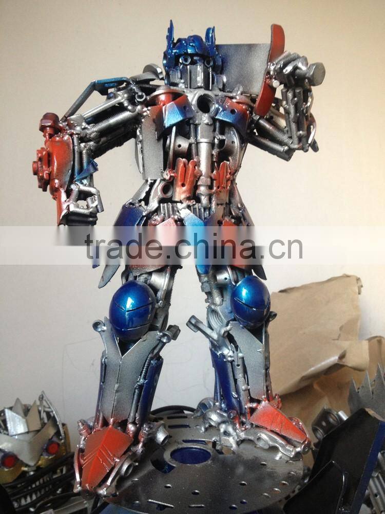 Iron sculptures Indoor metal Sculpture for hotel decoration