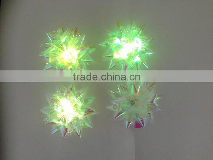 3 bows per blister LED present ribbon bow with 7 colors change for Christmas Decoration