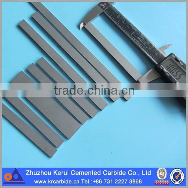 YG6X sintered cemented carbide flat bar rectangular carbide strip from Zhuzhou Kerui