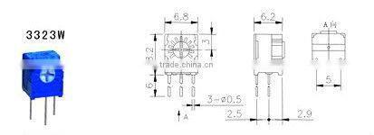 104 cycles precision Adjustable Resistor,10k ohm potentiometer