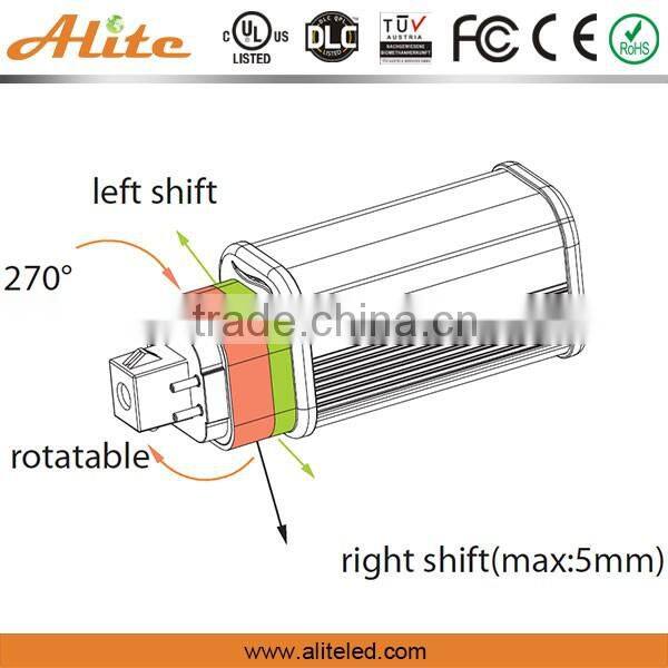 Big beam angle 270 degree LED PL light 7/9/11W with UL approved