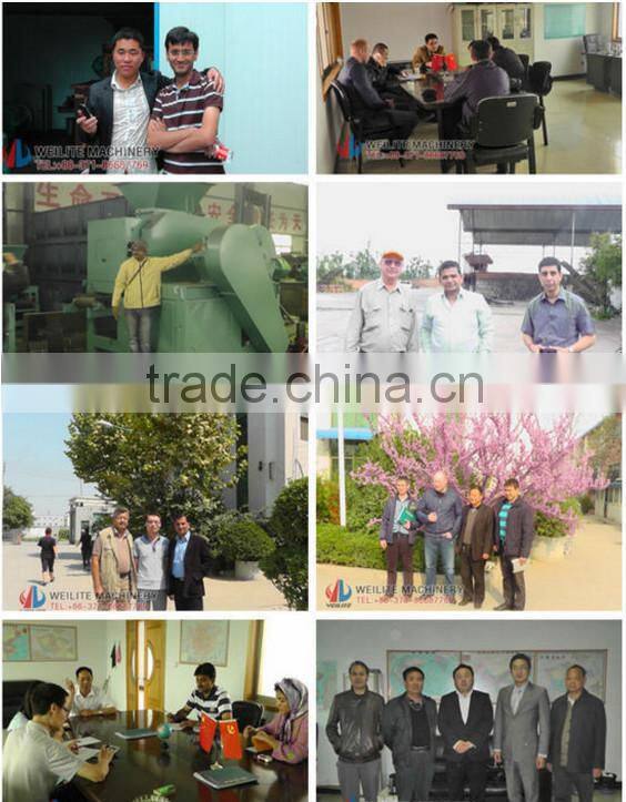 9Cr2Mn steel roller press round shape charcoal / peat / coal briquette making machine